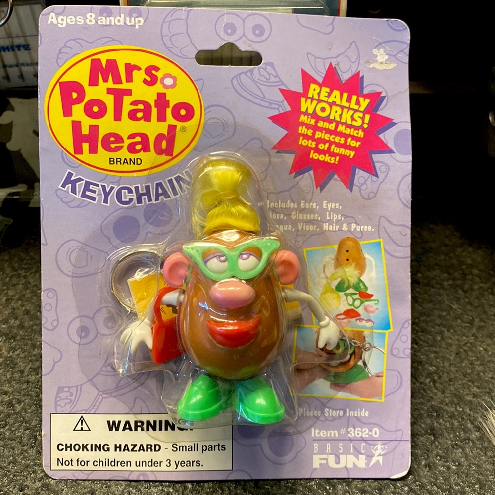 Mrs. potato head keychain vintage 1998
